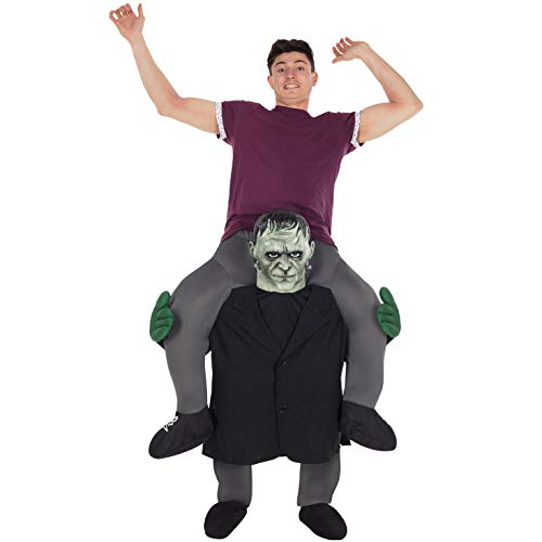 Morph Frankenstein Huckepack Kostüm für Erwachsene, Halloween Karneval, Damen Herren von Morph