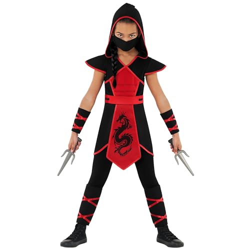 Morph Ninja Mädchen Kostüm, Ninja Kostüm Mädchen, Kinderkostüm Ninja, Kostüm Ninja, Ninja Costume Kids, Ninja Kostüm Kinder Rot, Ninja Verkleidung - S Morph Ninja Mädchen Kostüm, Ninja Kostüm Mädchen, Kinderkostüm Ninja, Kostüm Ninja, Ninja Costume Kids, Ninja Kostüm Kinder Rot, Ninja Verkleidung - S von Morph