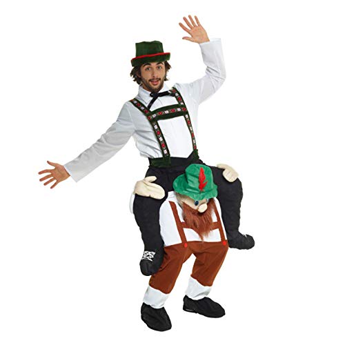Morph Oktoberfest Huckepack Kostüm für Erwachsene, Lederhosen Verkleidung Damen Herren Karneval Kostüm Manner Halloween Kostüm Erwachsene von Morph