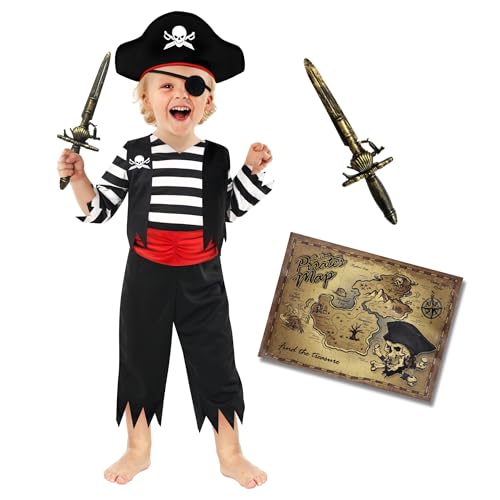 Morph Piratenkostüm für Jungen - Kinderkostüm Pirat - 4-6 Jahre Morph Piratenkostüm für Jungen - Kinderkostüm Pirat - 4-6 Jahre von Morph