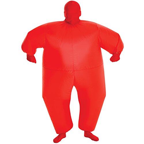 Morph Rotes Aufblasbares Kostüm für Kinder, Megamorph - Einheitsgröße von Morphsuits