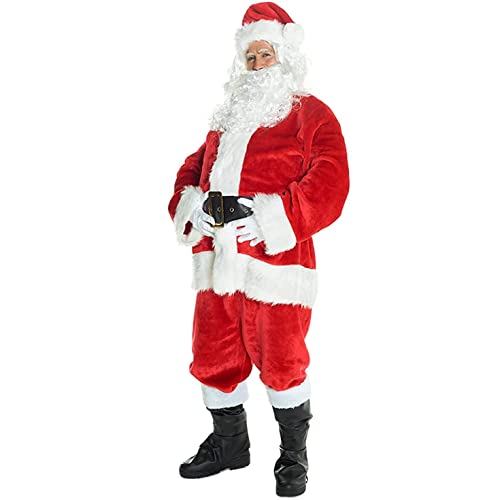 Morph Weihnachtsmann Kostüm, Kostüm Weihnachtsmann Herren, Weihnachtsmann Kostüm Herren, Nikolaus Kostüm Herren Komplett, Nikolaus Kostüm Männer, Weihnachtsmannkostüm - XL von Morph