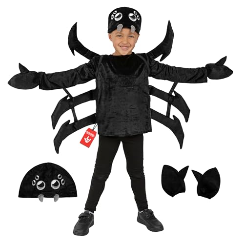 Morph Spider Spinne Kostüm Kinder, Kostüm Spinne Mädchen & Jungen, Perfekt für Karneval, Mottopartys, Fasching und Halloween - 7-9 Jahre Morph Spider Spinne Kostüm Kinder, Kostüm Spinne Mädchen & Jungen, Perfekt für Karneval, Mottopartys, Fasching und Halloween - 7-9 Jahre von Morph