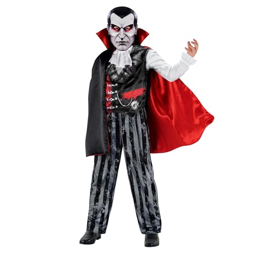 Morph Vampir Kostüm Kinder, Vampir Kostüm Teenager, Dracula Jungen, Perfekt für Karneval, Fasching und Halloween - 7-9 Jahre Morph Vampir Kostüm Kinder, Vampir Kostüm Teenager, Dracula Jungen, Perfekt für Karneval, Fasching und Halloween - 7-9 Jahre von Morph