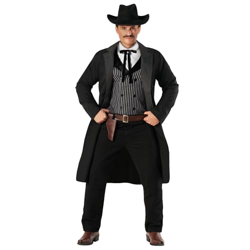 Morph Cowboy Kostüm für Herren, Western Thema, Perfekt für Halloween und Mottopartys, L Morph Cowboy Kostüm für Herren, Western Thema, Perfekt für Halloween und Mottopartys, L von Morph