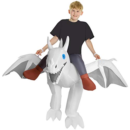 Morph MCKROIWD Aufsitzkostüm für Kinder, weißer Drache, Einheitsgröße Morph MCKROIWD Aufsitzkostüm für Kinder, weißer Drache, Einheitsgröße von Morphsuits