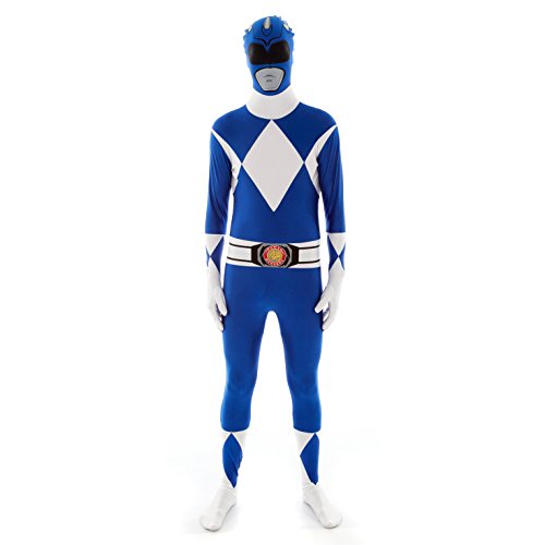 Morphsuits Blaues Power Ranger-Kostüm für Herren, Power Ranger Morph Kostüm für Erwachsene, Größe XL Morphsuits Blaues Power Ranger-Kostüm für Herren, Power Ranger Morph Kostüm für Erwachsene, Größe XL von Morphsuits
