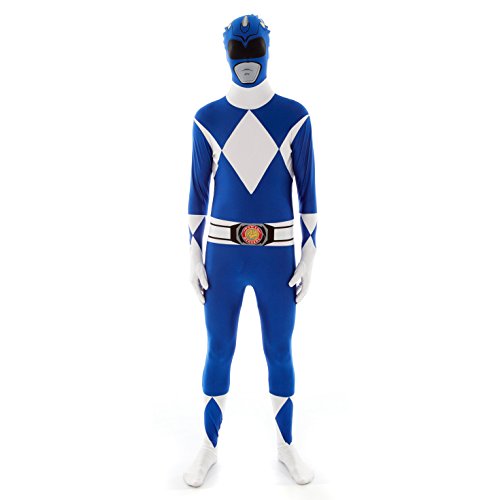 Morphsuits Blau Power Ranger Kostüm Erwachsene, Power Rangers Kostüm Erwachsene, Power Rangers Kostüm Herren, Power Rangers Kostüm Damen, Power Ranger Kostüm Herren, Power Ranger Kostüm Damen XL von Morphsuits