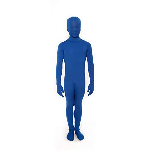 Morphsuits Blauer Ganzkörperanzug für Kinder, Lustiges Faschingskostüm Jungen Mädchen - S (91cm-104cm) von Morphsuits