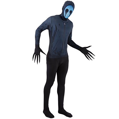 Morphsuits Erwachsene Monster Urban Legends Herren und Damen Gruselige Pasta Halloween Kostüm Large Eyeless Jack von Morphsuits