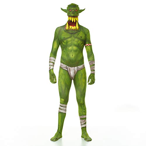 Morphsuits MLORGL - Grün Orc Jaw Dropper Morphsuit Erwachsene Kostüme Large 5 Zoll 4 - 5 Zoll 9, 165 cm - 180 cm, L, Multi Morphsuits MLORGL - Grün Orc Jaw Dropper Morphsuit Erwachsene Kostüme Large 5 Zoll 4 - 5 Zoll 9, 165 cm - 180 cm, L, Multi von Morphsuits