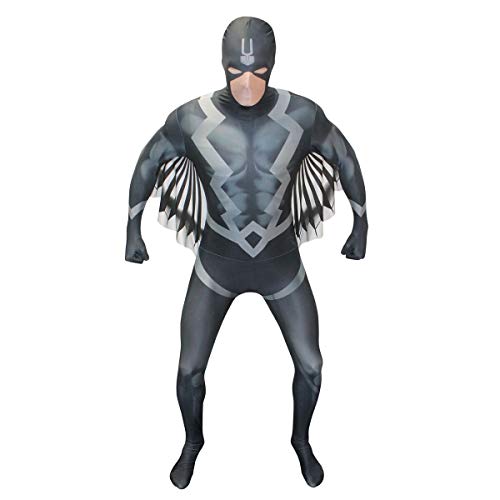 Morphsuits Offizieller Black Bolt Verkleidung, Kostüm, Schwarz, M (150cm-162cm) von Morphsuits