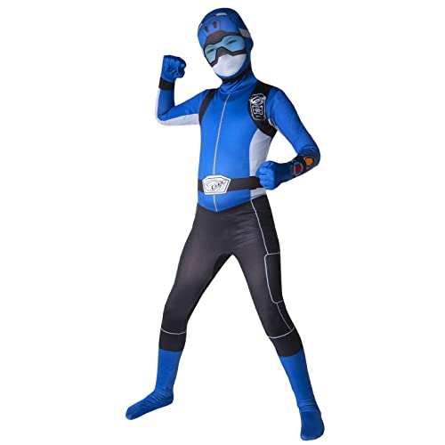 Morphsuits Power Rangers Kostüm Kinder Blau, Power Ranger Kostüm Kinder, Power Rangers Kostüme Für Kinder, Powerrangerkostum Kinder, Kostüm Power Ranger Kinder, Powerrangers L von Morphsuits