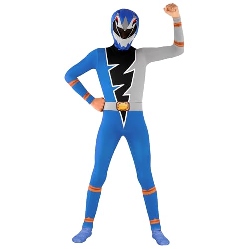 Morphsuits Power Rangers Kostüm Kinder, Power Ranger Kostüm Kinder, Ninja Kostüm Kinder Blau, Dino Fury Kostüm Blau - M Morphsuits Power Rangers Kostüm Kinder, Power Ranger Kostüm Kinder, Ninja Kostüm Kinder Blau, Dino Fury Kostüm Blau - M von Morphsuits