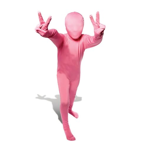 Morphsuits Rosa Ganzkörperanzug für Kinder, Lustiges Faschingskostüm Jungen Mädchen - L (120cm-137cm) von Morphsuits