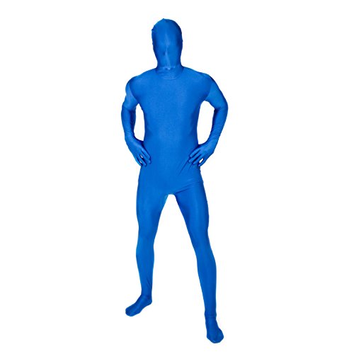 Morphsuits STSBL2 zweite Haut Kostüm- Ganzkörperkostüm, Unisex – Erwachsene, Blau, XXL von Morphsuits