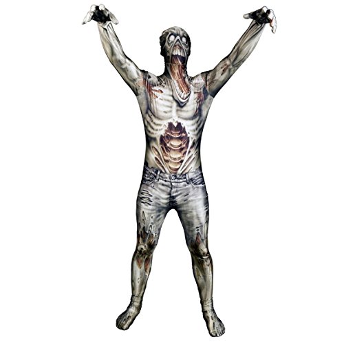 Morphsuits Zombie Kostüm für Erwachsene, Monster Verkleidung, Halloween und Karneval - L (163cm-175cm) von Morphsuits