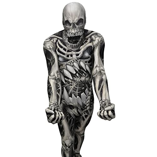Skull and Bones Morphsuit Verkleidung, Kostüm Medium - 5'-5'4 (150cm-162cm) von Morphsuits