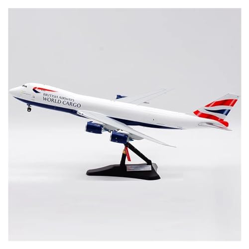 MorrEz Maßstabsgetreues Flugzeugmodell 1/200 für British Airways Boeing B747-8F Flugzeugmodell Maßstab Flugzeugmodell Statisches Flugzeugmodell Exquisites Sammlungsgeschenk von MorrEz