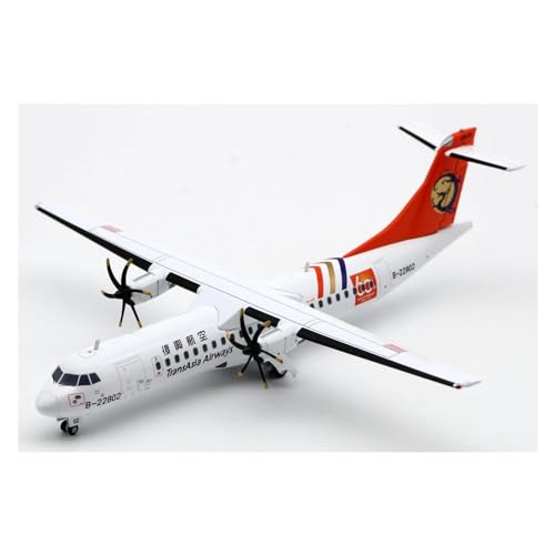 MorrEz Maßstabsgetreues Flugzeugmodell 1:200 für TransAsia Airways ATR72-500 Legierung Flugzeugmodell mit Ständer für Display für Flugzeuge Exquisites Sammlungsgeschenk von MorrEz