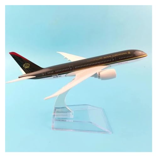 MorrEz Maßstabsgetreues Flugzeugmodell 1:400 für ROYAL Jordanian Airlines, legiertes Flugzeugmodell, Flugzeugmodell mit Ständer Exquisites Sammlungsgeschenk von MorrEz