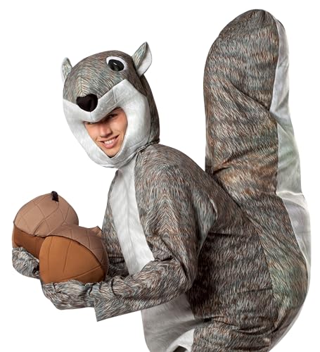 Rasta Imposta Eichhörnchen-Kostüm, Grau, Standard von Rasta Imposta