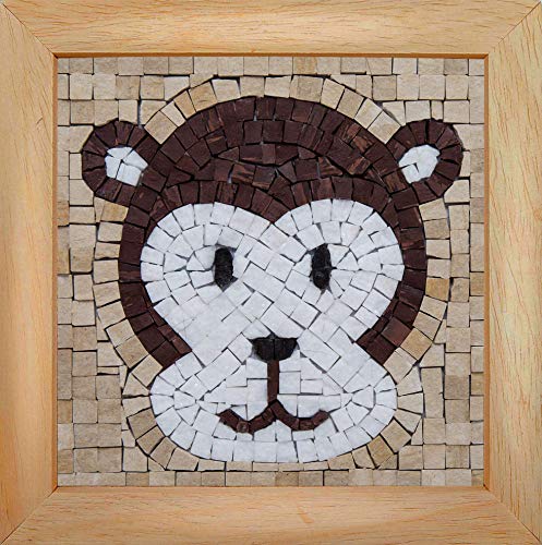 Mosaikit DREI kleine Punkte – Mosaic Box Monkey Face-GEANT, 6192459602677, Universal, Universel von Mosaikit
