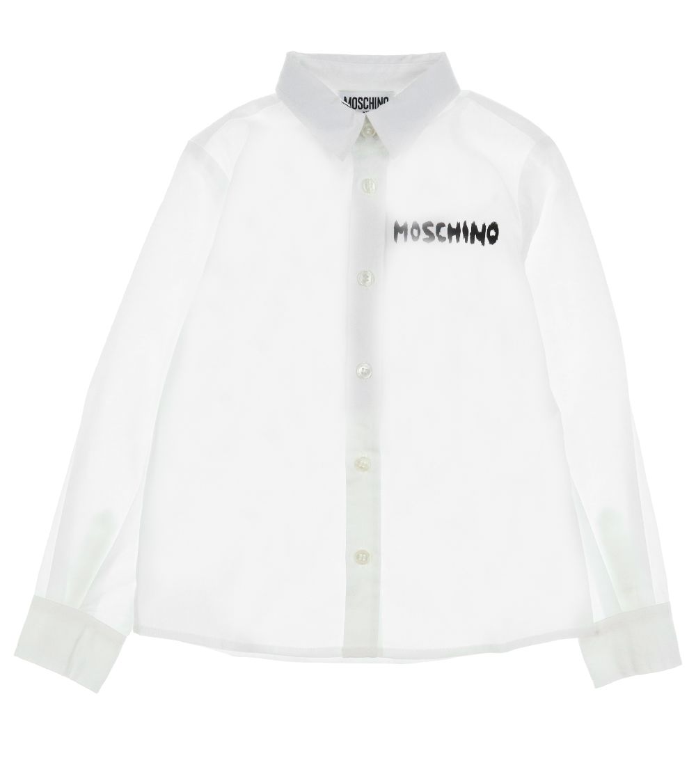 Moschino Hemd - Weiß m. Kuscheltier - Moschino - 4 Jahre (104) - Hemd/Bluse von Moschino