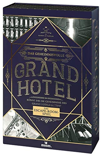 Das geheimnisvolle Grand Hotel | Escape Spiel Deluxe | Wieder verwendbar | Level: Einsteiger, ab 12 Jahren von moses