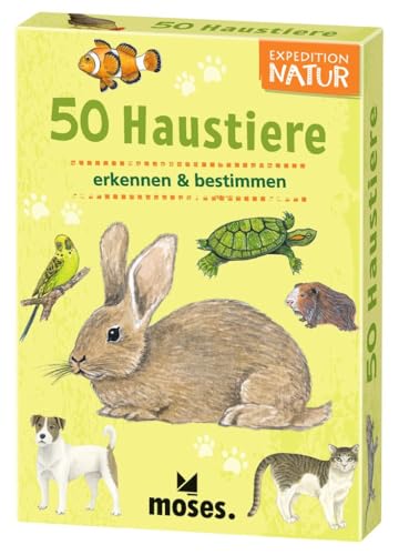moses. Verlag GmbH 9792 Natur: 50 Haustiere: erkennen & bestimmen (Expedition Natur), Yellow von moses