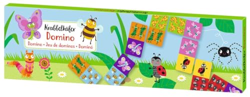 Moses. Krabbelkäfer Domino, Domino-Spiel für Kinder, Spieleklassiker mit Tiermotiven, Legespiel für Kinder ab 3 Jahren von moses