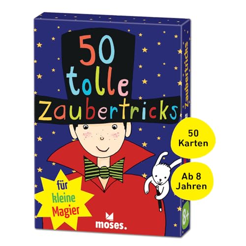 Moses 42777699 50 tolle Zaubertricks für kleine Magier | Kinderbeschäftigung | Kartenset von moses