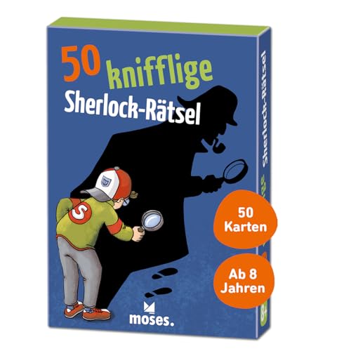 moses. 50 knifflige Sherlock-Rätsel l 50 spannende Kriminalfälle l Rätselspaß für Kinder ab 8 Jahren von moses