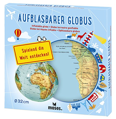 Moses 37535 . Aufblasbarer Globus | Weltkarte von moses
