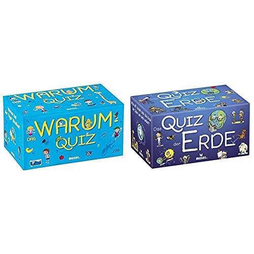 moses. Das Warum-Quiz | Kinderquiz | Für Kinder ab 6 Jahren & moses. 90325 Das Quiz der Erde | Für Kinder ab 8 Jahren, bunt moses. Das Warum-Quiz | Kinderquiz | Für Kinder ab 6 Jahren & moses. 90325 Das Quiz der Erde | Für Kinder ab 8 Jahren, bunt von moses