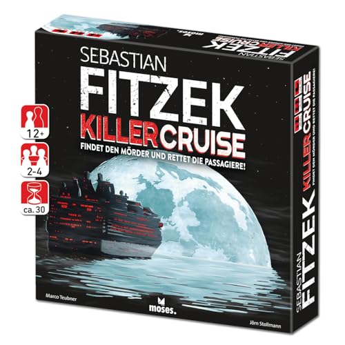 moses. 90358 Sebastian Fitzek Killercruise | Der Nachfolger vom Safehouse Spiele Klassiker | In Anlehnung an Passagier 23 | Ein Gesellschaftsspiel von Marco Teubner, White moses. 90358 Sebastian Fitzek Killercruise | Der Nachfolger vom Safehouse Spiele Klassiker | In Anlehnung an Passagier 23 | Ein Gesellschaftsspiel von Marco Teubner, White von moses