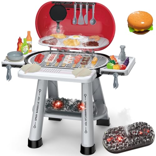 Mostop 69PCS Kinder Spielen Küche Spielzeug, Kinder BBQ Grill Küche Playset mit Rauch, Pretend Food Barbecue Kochen Spielzeug für 3 4 5 6 Jahre alt Jungen Mädchen Mostop 69PCS Kinder Spielen Küche Spielzeug, Kinder BBQ Grill Küche Playset mit Rauch, Pretend Food Barbecue Kochen Spielzeug für 3 4 5 6 Jahre alt Jungen Mädchen von Mostop