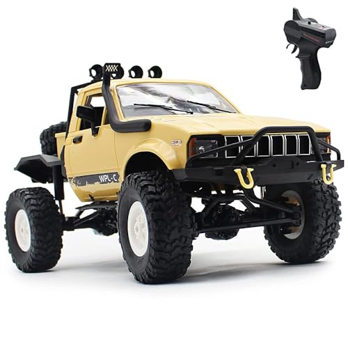 Mostop Ferngesteuertes Auto, Full Scale 4WD Off-Road RC Crawler,RC Car mit Gas & Lenkung Kontrolle, ferngesteuertes Auto Geschwindigkeit Modell Spielzeug Geeignet für Kinder und Erwachsene von Mostop