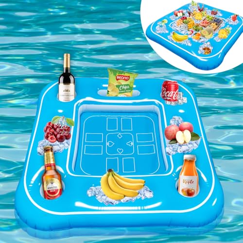 Mostop großen schwimmenden Pool Spiele Tisch, Pool Zubehör Hot Tub Tablett aufblasbare Lebensmittel Getränkehalter Kühler Behälter für Sommer Party Indoor Outdoor Beach Pool Mostop großen schwimmenden Pool Spiele Tisch, Pool Zubehör Hot Tub Tablett aufblasbare Lebensmittel Getränkehalter Kühler Behälter für Sommer Party Indoor Outdoor Beach Pool von Mostop
