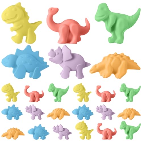 MotiMind Dinosaurier-förmige Gehwegkreide, lustig, waschbar, farbige Gehwegkreide, Zeichnen, Schreiben für Outdoor, Zuhause, Schule, Kunst, Spieltafel, Tafel und Spielplatz, 24 Stück MotiMind Dinosaurier-förmige Gehwegkreide, lustig, waschbar, farbige Gehwegkreide, Zeichnen, Schreiben für Outdoor, Zuhause, Schule, Kunst, Spieltafel, Tafel und Spielplatz, 24 Stück von MotiMind