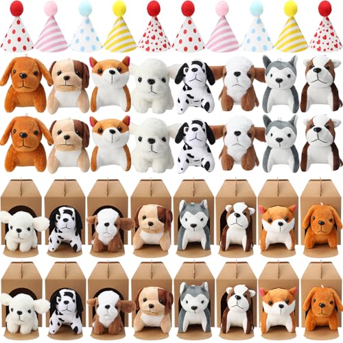 Motionchic Mini-Plüschtiere, Stofftiere, Set mit 20 Geburtstagshüten, 20 Kraftpapierboxen, Geschenk für Erwachsene, Tierthemen, Geburtstagsparty, niedlich, 20 Stück Motionchic Mini-Plüschtiere, Stofftiere, Set mit 20 Geburtstagshüten, 20 Kraftpapierboxen, Geschenk für Erwachsene, Tierthemen, Geburtstagsparty, niedlich, 20 Stück von Motionchic