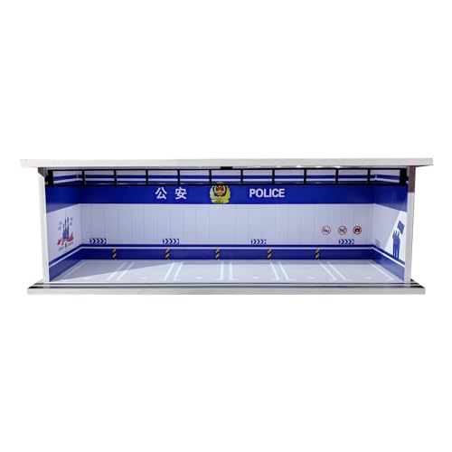 MotiveTech 1/64 Modellauto Vitrine, Parkplatz Szene, Sammlerstück, Geschenk, Dekoration, Staubdicht, Spielzeugauto Aufbewahrungsbox, Showcase Organizer, Style A MotiveTech 1/64 Modellauto Vitrine, Parkplatz Szene, Sammlerstück, Geschenk, Dekoration, Staubdicht, Spielzeugauto Aufbewahrungsbox, Showcase Organizer, Style A von MotiveTech