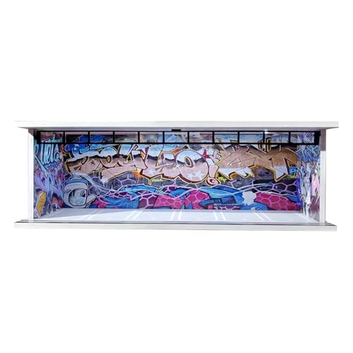 MotiveTech 1/64 Modellauto Vitrine, Parkplatz Szene, Sammlerstück, Geschenk, Dekoration, Staubdicht, Spielzeugauto Aufbewahrungsbox, Showcase Organizer, Style B MotiveTech 1/64 Modellauto Vitrine, Parkplatz Szene, Sammlerstück, Geschenk, Dekoration, Staubdicht, Spielzeugauto Aufbewahrungsbox, Showcase Organizer, Style B von MotiveTech