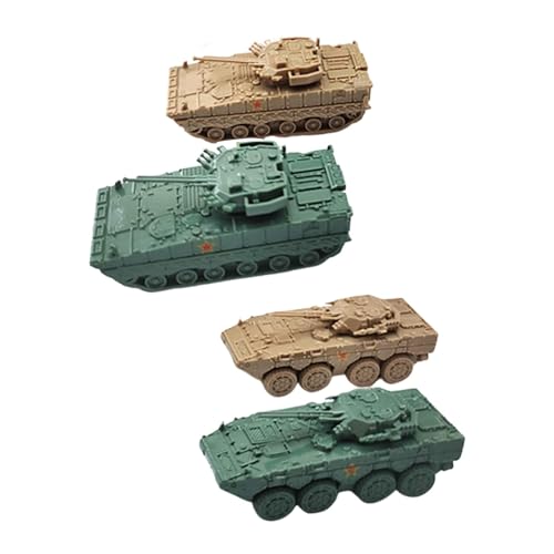 MotiveTech 4er Pack mit Fahrzeugmodellen Im Maßstab 1/144 für Kreatives Bauen Und Lehrreiches Spielen, Style D von MotiveTech