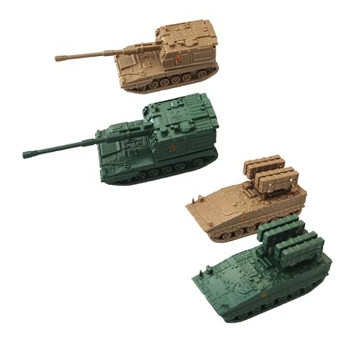 MotiveTech 4er Pack mit Fahrzeugmodellen Im Maßstab 1/144 für Kreatives Bauen Und Lehrreiches Spielen, Style E von MotiveTech