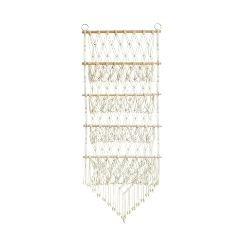 MotiveTech Aufbewahrungsnetz für Kuscheltiere mit 4 Ebenen Aus Holz Und Baumwolle für Kinderzimmer Wohnzimmer Und Als Geschenk, Beige MotiveTech Aufbewahrungsnetz für Kuscheltiere mit 4 Ebenen Aus Holz Und Baumwolle für Kinderzimmer Wohnzimmer Und Als Geschenk, Beige von MotiveTech