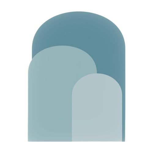 MotiveTech Bogen Wandaufkleber, PVC Tapete für Heim Und Kinderzimmerdekoration, Blau von MotiveTech