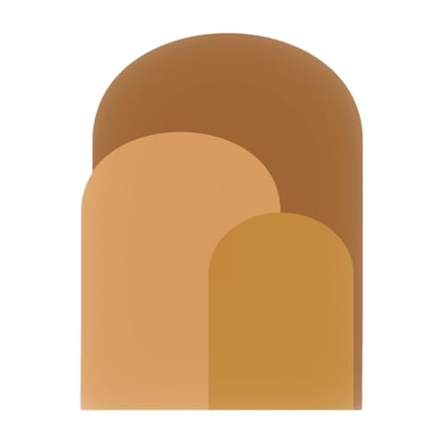 MotiveTech Bogen Wandaufkleber, PVC Tapete für Heim Und Kinderzimmerdekoration, Orange von MotiveTech