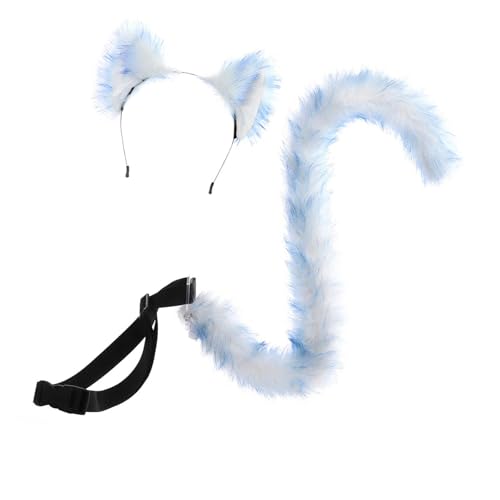 MotiveTech -Stirnband-Schwanz-Set, leicht, weich, für Kostüm-Bühnenauftritte, Color B von MotiveTech