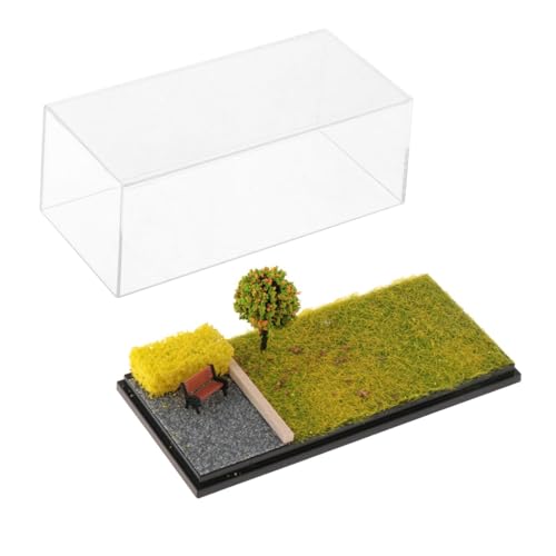 MotiveTech Vitrine für Modellfahrzeuge Im Maßstab 1/64, Staubschutzhülle, Zum Ausstellen von Figuren, Herbstszene von MotiveTech